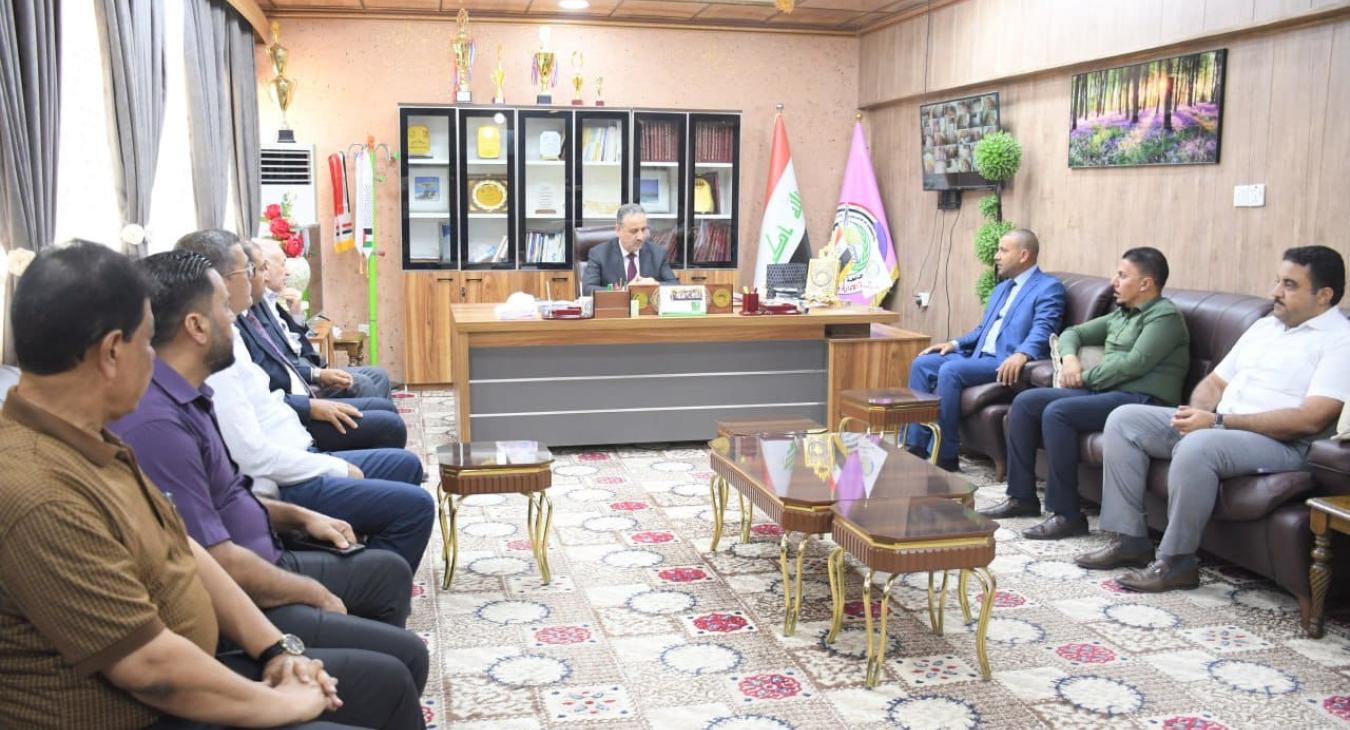 The President of the University of Fallujah congratulates the establishment of the Accounting Department in the College of Administration and Economics and invites students to enroll in studying there